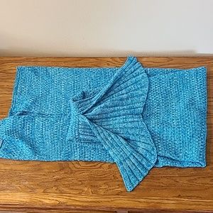 Blue mermaid tail blanket /Cozy/Snuggie